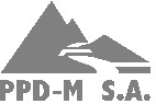 Szare logo firmy Podhalańskie Przedsiębiorstwo Drogowo - Mostowe S.A.