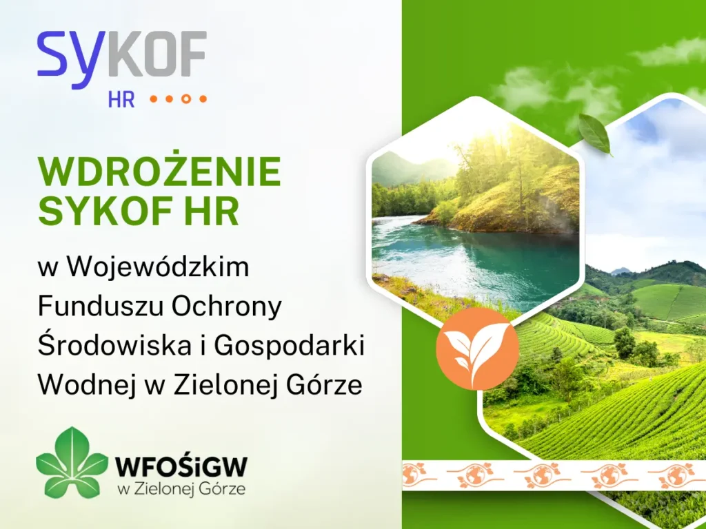 Wdrożenie SyKOF HR w Wojewódzkim Funduszu Ochrony Środowiska i Gospodarki Wodnej w Zielonej Górze. Zdjęcie przedstawiające zielone tereny symbolizujące specyfikę branży Klienta.